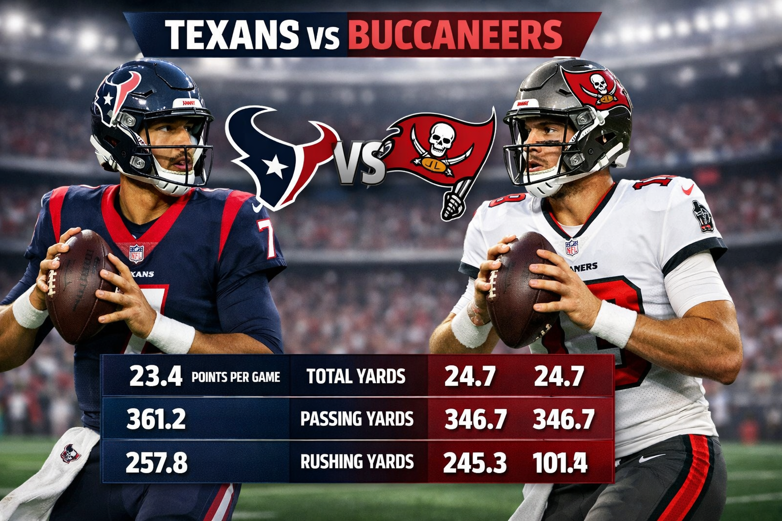 houston texans vs tampa bay buccaneers match player stats