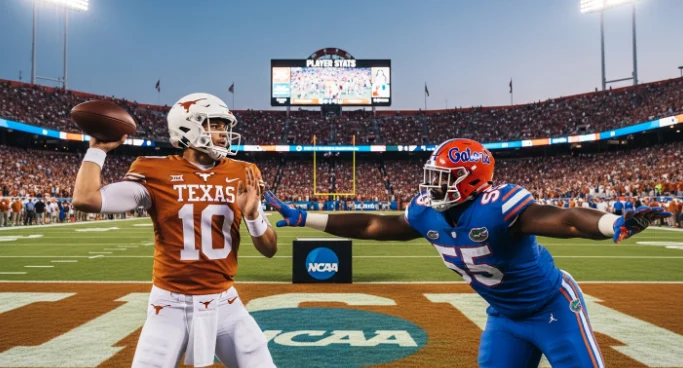 Florida Gators Football vs Texas Longhorns Football Match Player Stats
